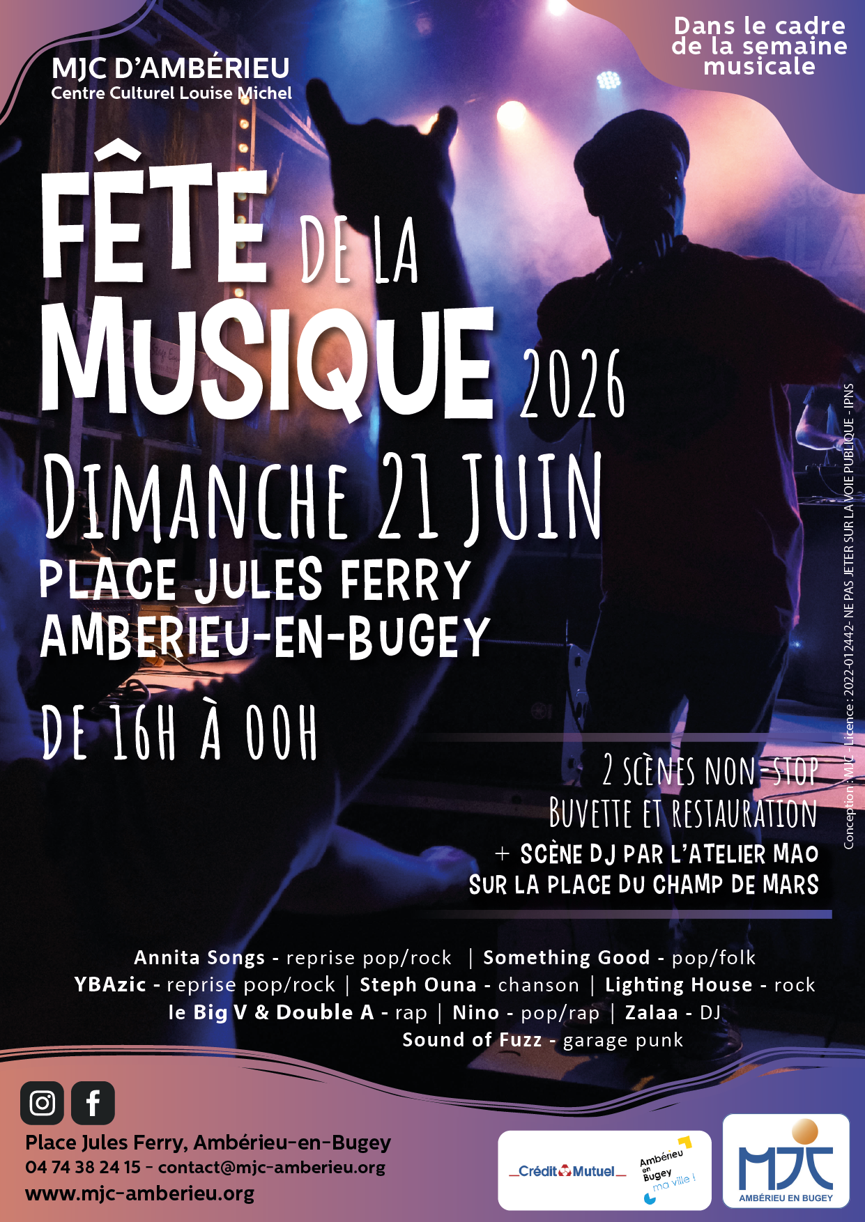 Dimanche 21 Juin dès 16h